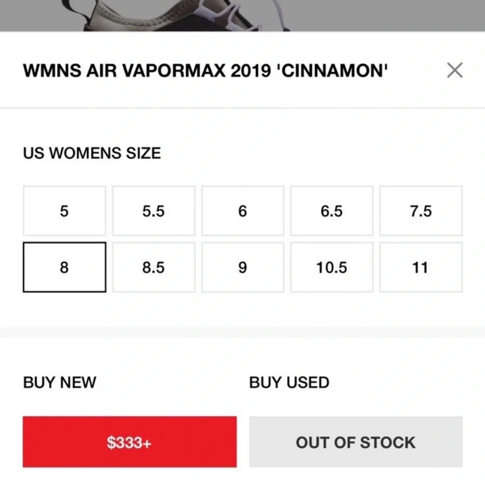 Vapormax 2019 Cinnamon Shoes - Picture 5 of 6